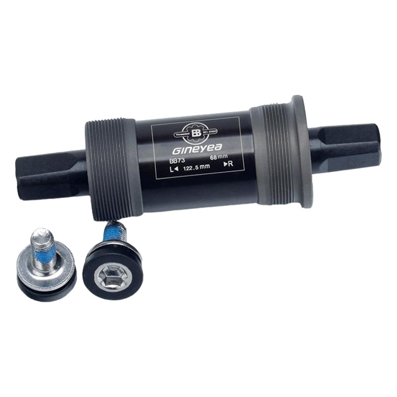 Jingshu five-way 68mm square hole 122.5 central axis mountain bike Peilin bearing sealed integrated axle
