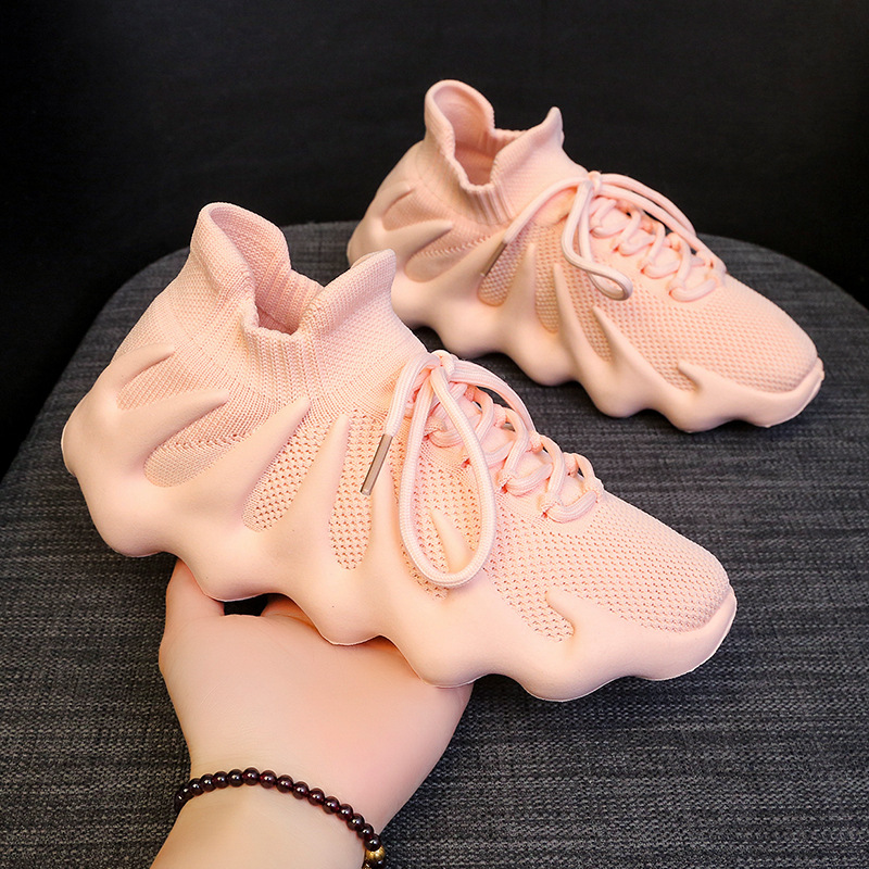 Picture of Men's Shoes New Casual Sports Shoes Fly Woven Volcanic Bottom Breathable Mesh Shoes Men's Running Shoes Octopus Socks Shoes
