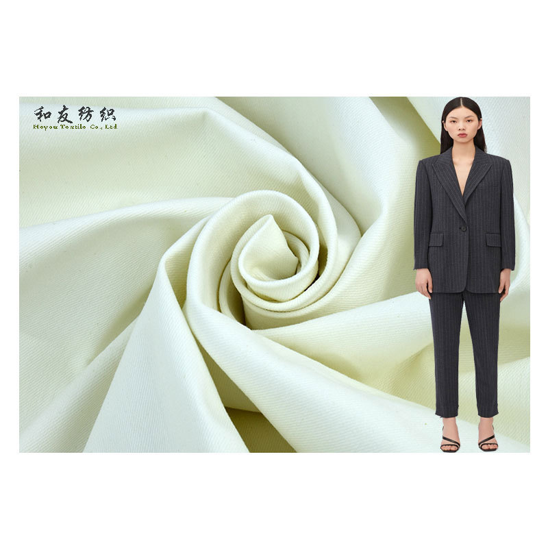 Cotton acrylic spandex stretch twill wool cotton 340g autumn winter suit men and women fashion jacket fabric