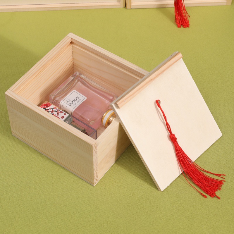 Pull wooden box wedding companion gift box candy dried flower making packaging box birthday gift wooden box storage