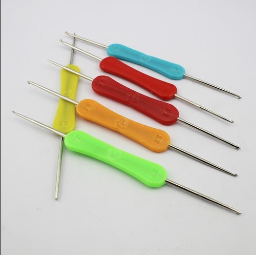 DIY double crochet knitting carpet embroidery needle sweater needle bamboo needle hand knitting sweater wool hook shoe knitting tool