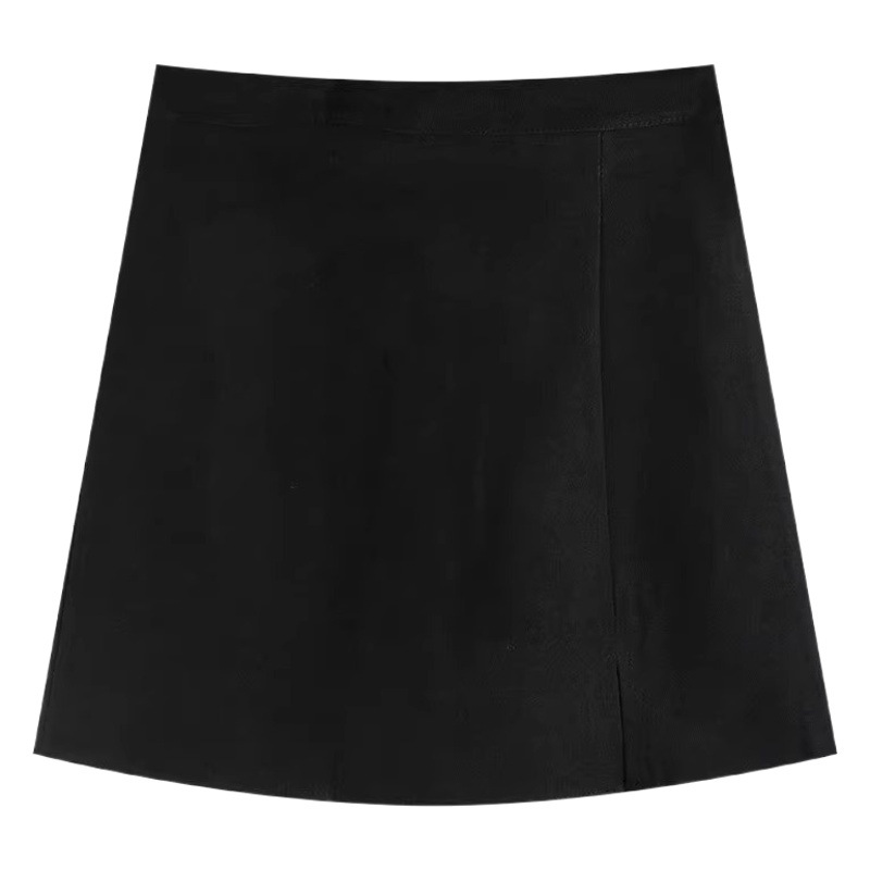Women's Skirt 2024 Spring New High Waist Slimming Fashionable Hip Skirt Design Split Casual A- line Skirt