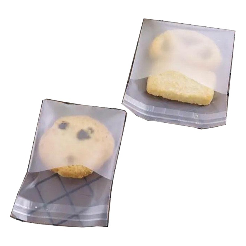 Factory direct supply translucent frosted self-adhesive bag Cookie Cookie bag snack food bag snowflake crisp packaging bag spot