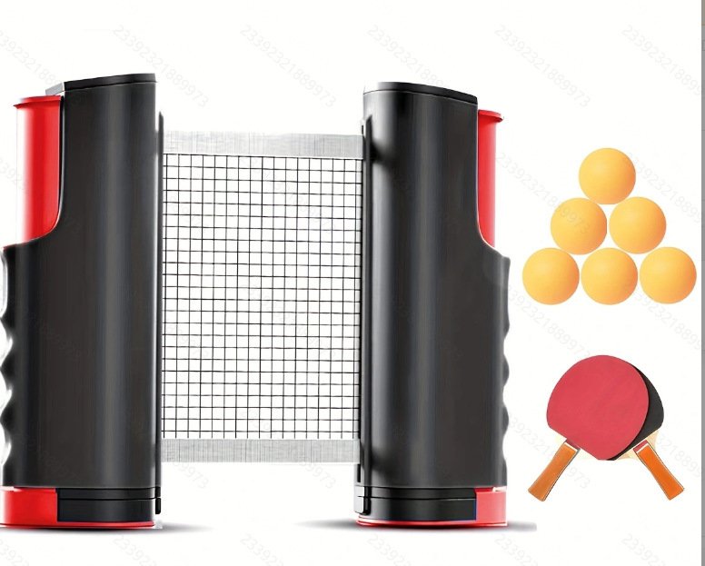 Picture of Foreign Trade Household Standard Stretchable Table Tennis Net Frame Large Color Box Set Portable Net Column Table Tennis Racket Combination