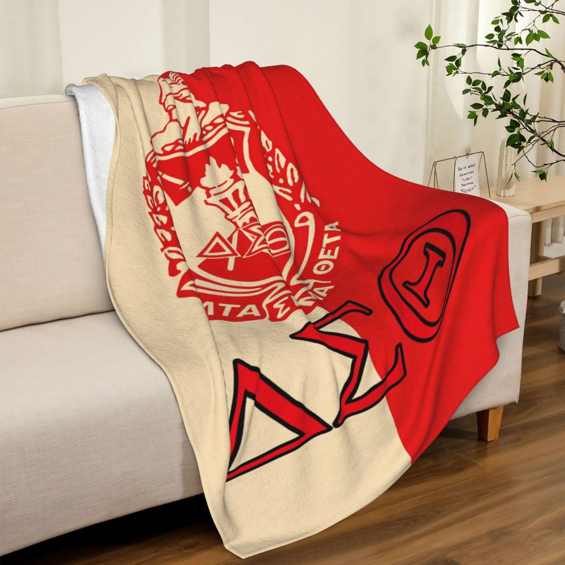 Picture of Cross Border AKA Girl Blanket Sorority Gift Soft Flannel Blanket Sisterhood Blanket for Women