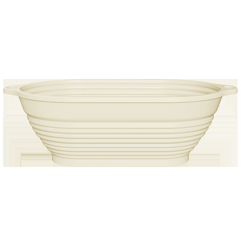 Picture of Silicone Fermentation Basket Household Oven Baking Dough Fermentation Bowl Folding High Temperature Resistant Large Capacity Bread Fermentation Basket