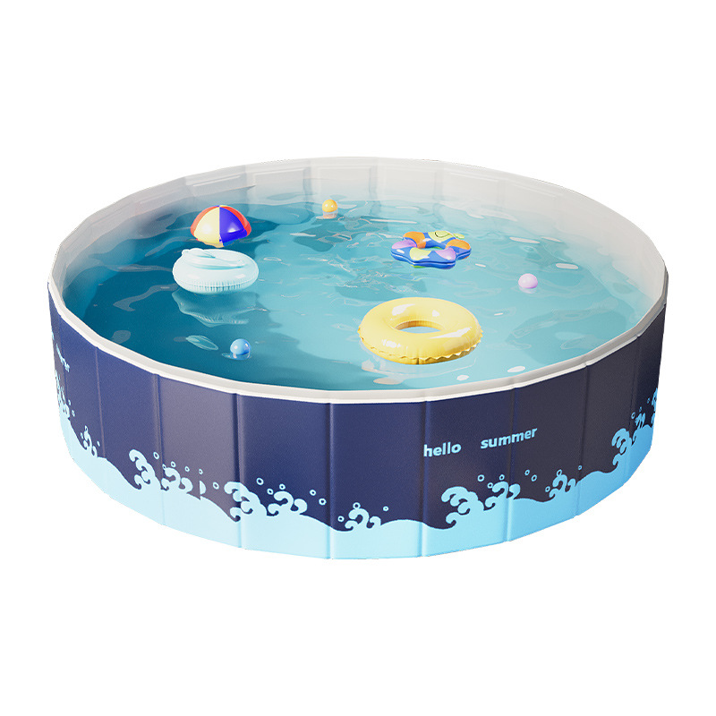 Picture of Children's Baby Baby Paddling Pool with Folding Swimming Pool for Children's Home Courtyard Indoor and Outdoor Rural Yard