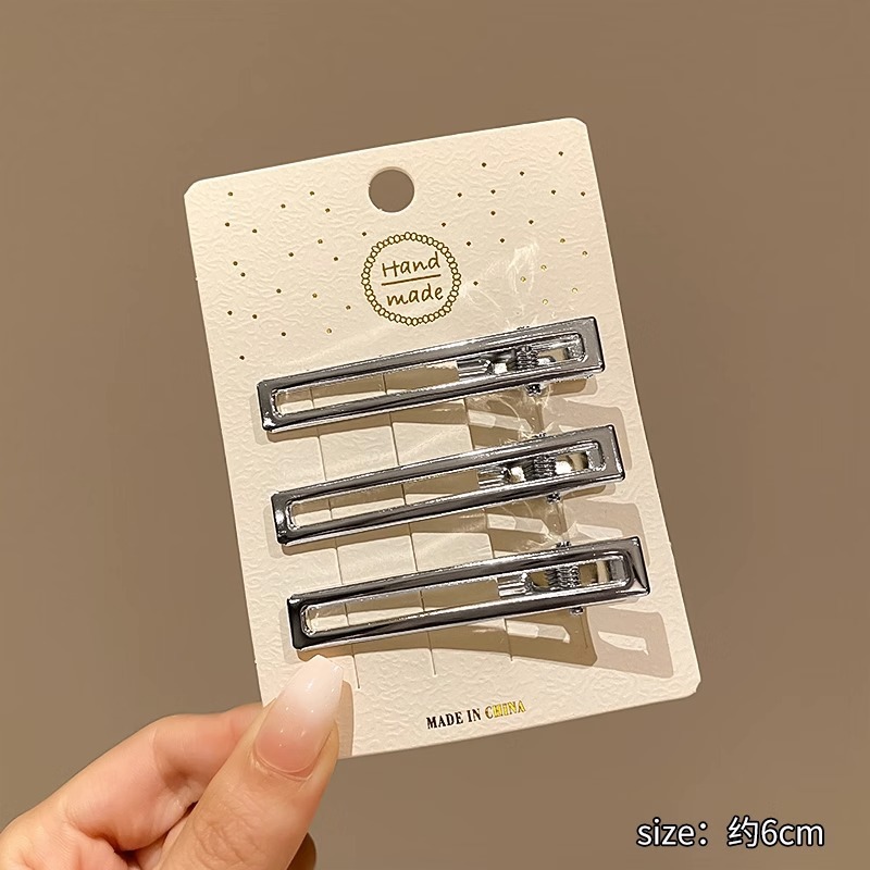 Picture of Y2g hairpin metal sweet cool bangs hairpin makeup hair accessories forehead broken hairpin simple clip 2023 new female