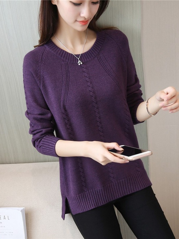 Picture of Popular Women's Sweater, Loose Outer Wear, Autumn and Winter 2024 New Style, Velvet and Thickeneded Bottoming Shirt, Trbottomy Inner Wear