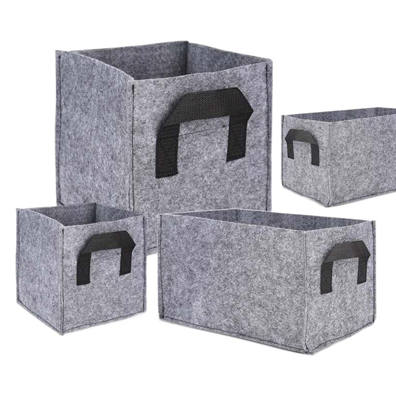 Rectangular Felt Growing Bag Vegetable Strawberry Potato Non-woven Planting Bucket Home Balcony Plant Breeding Bag