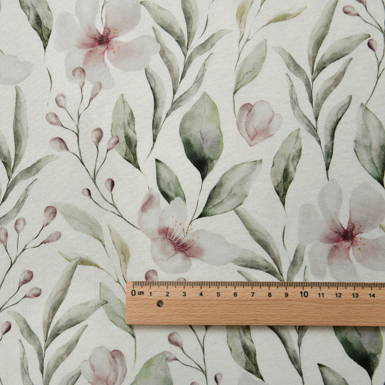 Picture of 20 Pieces of Artificial Cotton Fabric Floral Plant Handmade Clothing Dress Summer Cool Quilt Cotton Silk Cotton Silk Fabric