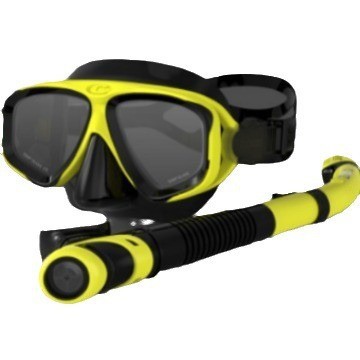 snorkeling two-treasure suit dry-type diving goggles equipment breathing tube suit anti-fog high-definition myopic face mirror diving suit