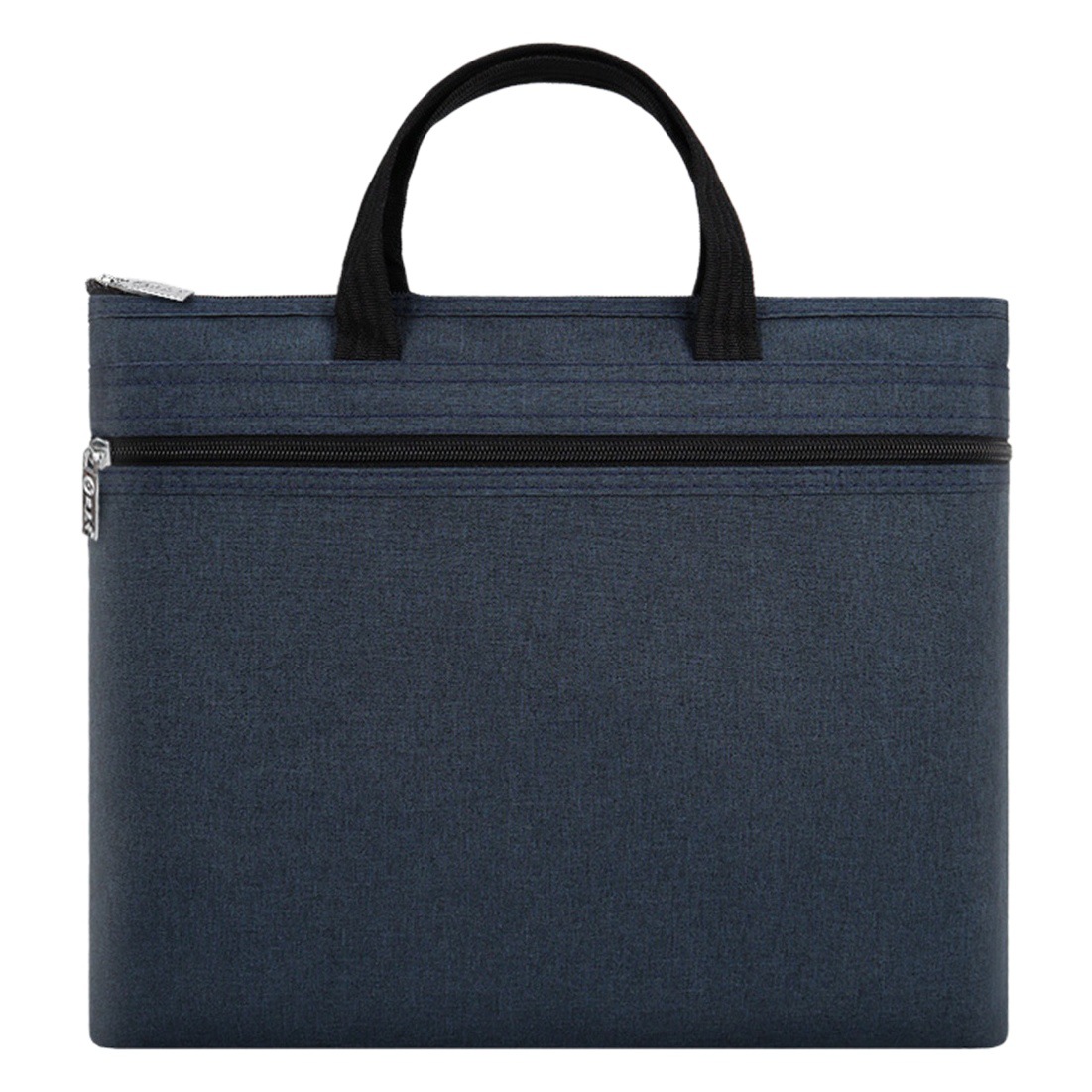 Portable Document Bag Canvas Large Capacity Waterproof Double-Layer Briefcase Business Meeting Data Storage Briefcase Printing