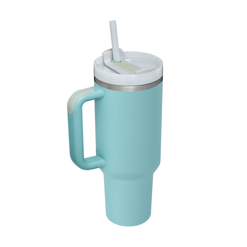 Picture of Cross-border 40oz generation second generation car cup 304 stainless steel handle thermos cup large capacity straw ice cup