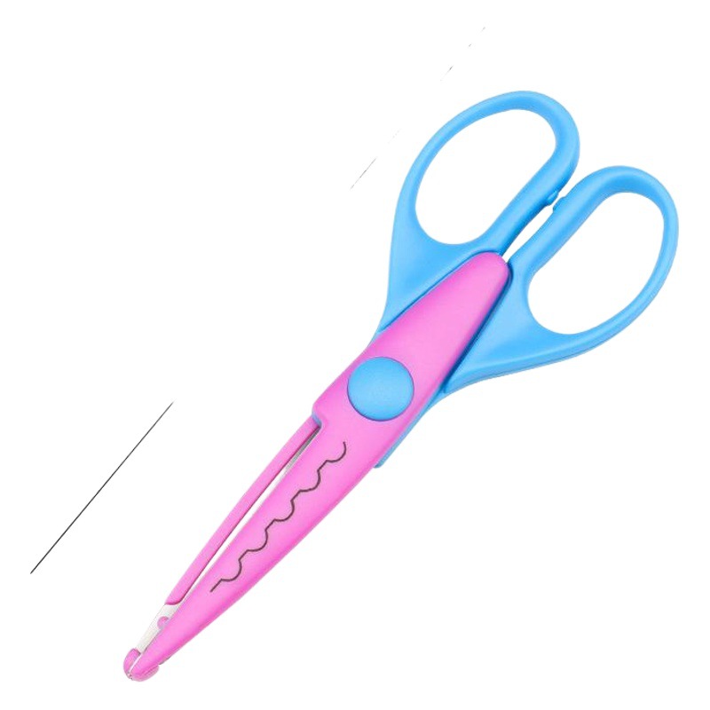 6 inch lace scissors children's safety scissors personalized creative DIY photo album Lace scissors factory direct sales