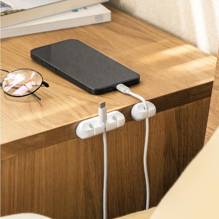 Picture of Desktop Cable Organizer Data Cable Organizer Holder Storage Charging Cable Organizer Cable Collection Buckle Holder