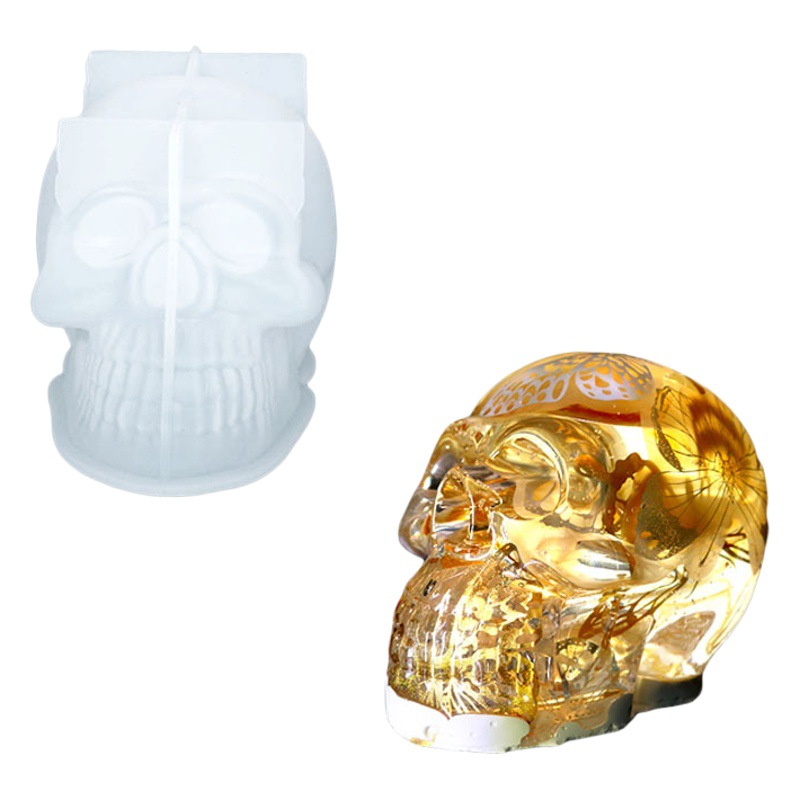 Deyi Yangyang Glue Mold Skull Candle Silicone Mold Amazon Hot Selling Candle Handmade Soap
