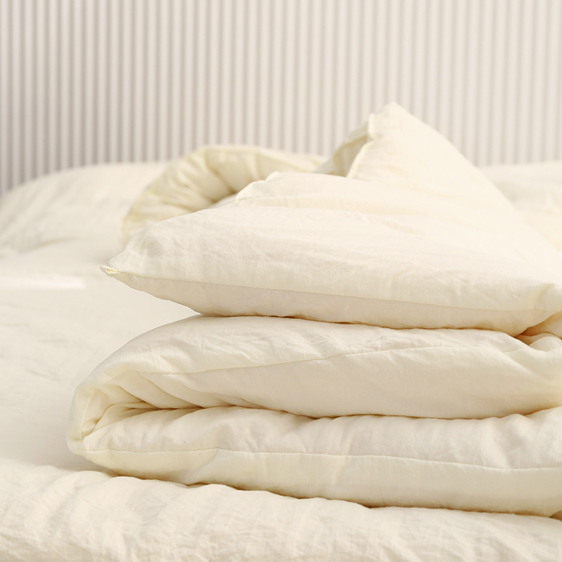 Picture of Class A Maternal and Infant Grade Raw Cotton Soybean Quilt Single Double Soybean Fiber Quilt Winter Quilt Thickened Spring and Autumn Quilt Student Quilt