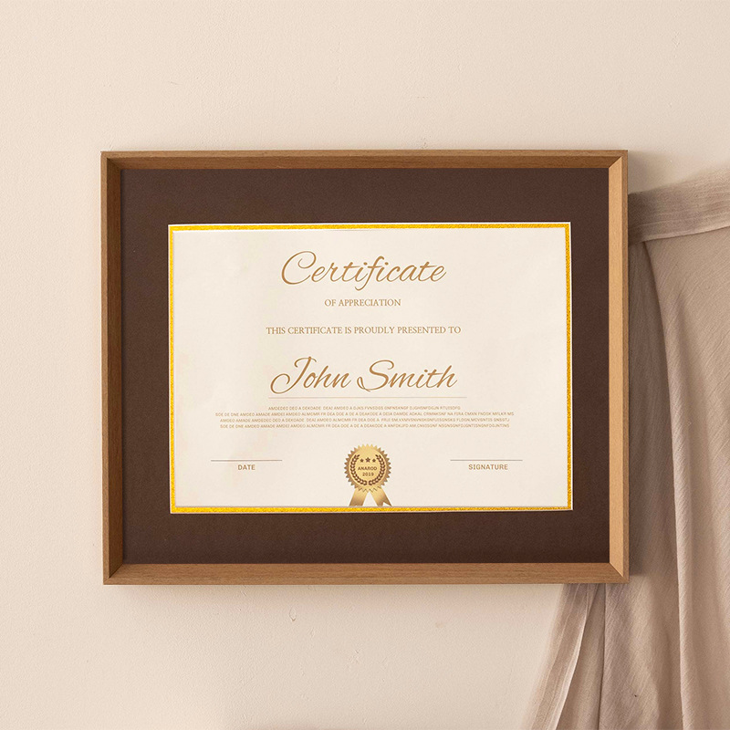 Picture of Graduation certificate frame A4 honor patent photo frame wall mounting graduation award display frame acrylic picture frame 20-inch
