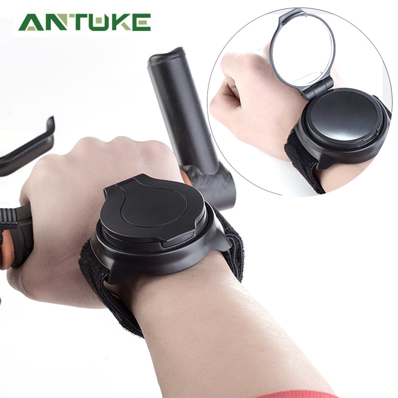 Cross-border bicycle mirror bicycle rearview mirror with wrist strap arm running rearview mirror 49g