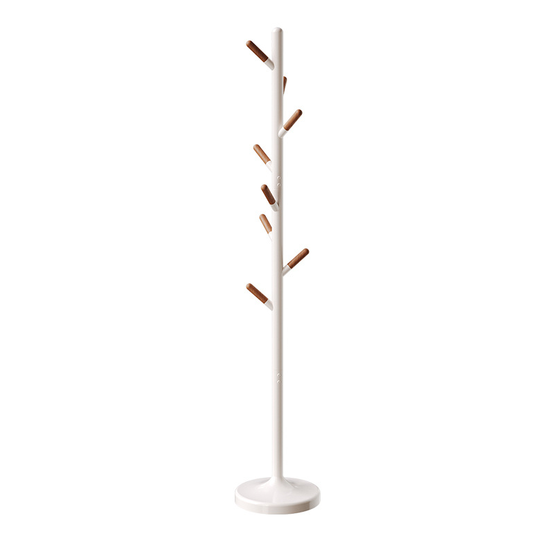 Picture of Gemeiju beech wood coat rack, floor-standing bedroom home clothes rack, simple vertical clothes rod, indoor bag rack