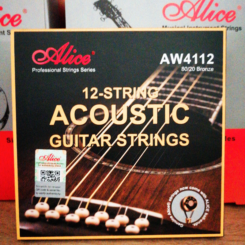 Alice strings Alice guitar set strings AW4112 twelve strings 12 strings wooden folk guitar string set