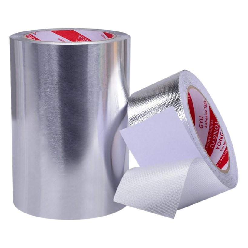 Glass Fiber Aluminum Foil Tape Thickening Pot Paper Range Hood Water Heater Pipe Leak-proof Wrapping and Sealing Aluminum Tin Foil Paper