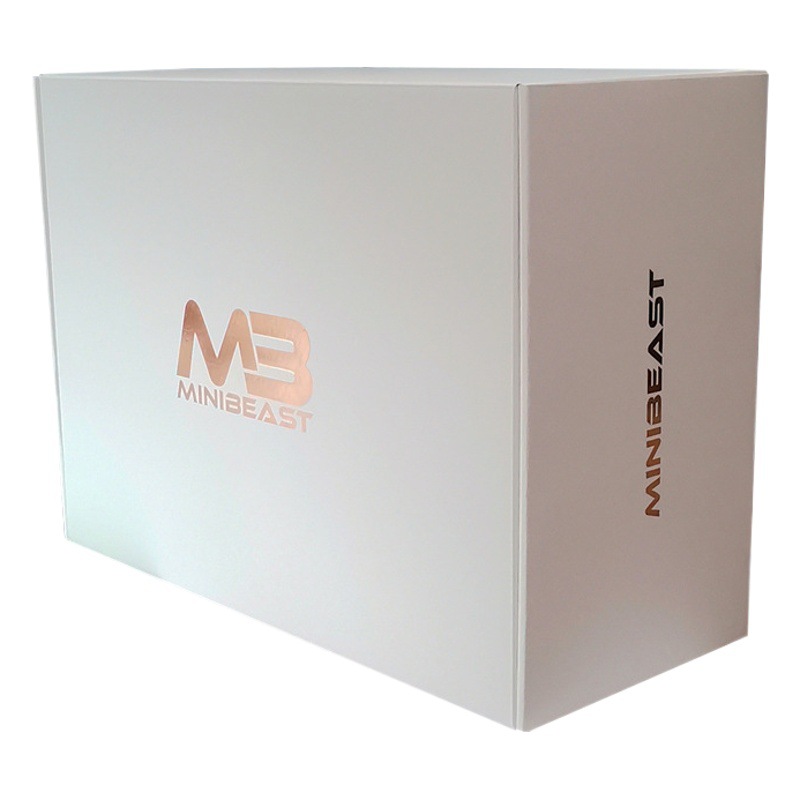 Large Aircraft Box with Heightened Double-Sided Lamination, White Hot Stamping Logo, Extra Hard Corrugated Woolen Coat Gift Box Packaging Box
