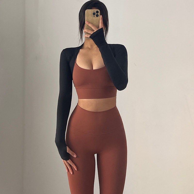 Shawl All-match Sports Fitness Yoga Outdoor Leisure Running Quick-drying Top Cardigan Coat Long-sleeved Women's Thin Waistcoat
