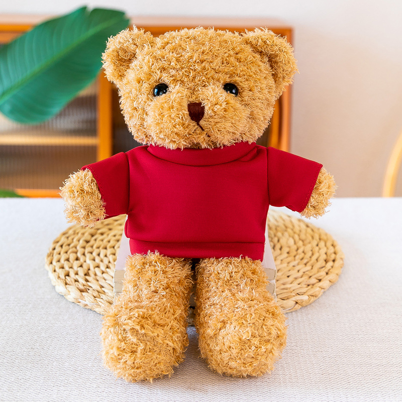 Picture of Wholesale Teddy Bear Dressing Bear Doll Stuffed Toy 4S Store Gift Printed Logo Doll Activities for Children