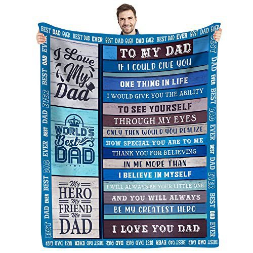 Picture of Cross-border gift to father flannel blanket single-layer printed blanket production source factory wholesale direct sales