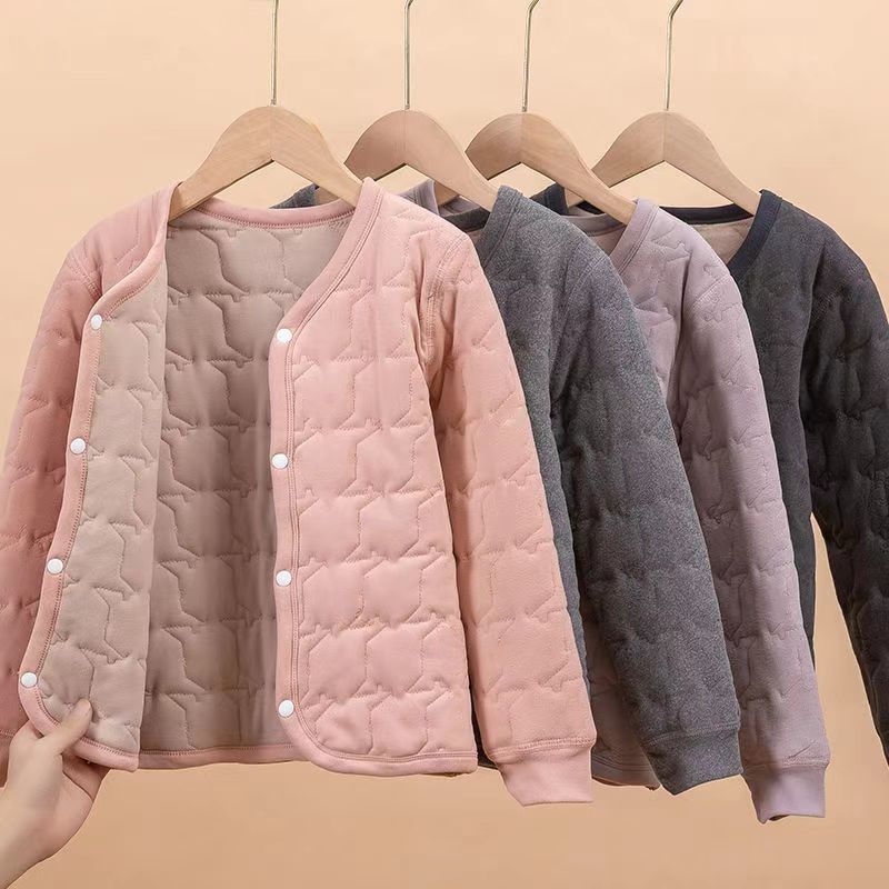 Picture of Children's inner container cotton-padded jacket for men and women with the same style wear cotton-padded jacket for middle and large children's school uniform artifact for baby with warm cotton-padded jacket inside