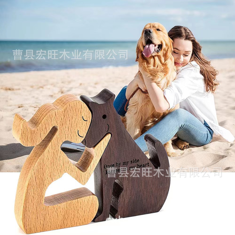 2023 New Explosions Independent Station Amazon Nordic Puppy Family Ornaments Pet Dog Commemorative Creative Decorator