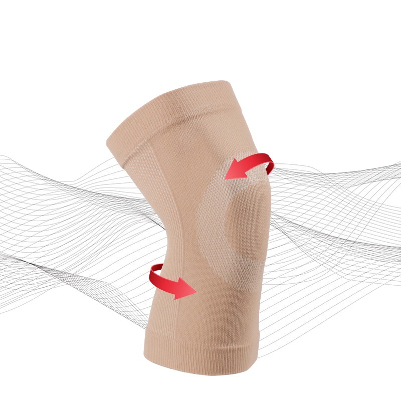 Summer Air-conditioned Room Knitted Breathable Nylon Thin High Elastic Sports Kneepad Riding Protector Running Basketball Rope Skipping