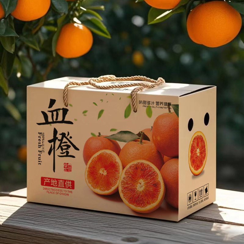 Blood orange packing box gift box blood orange carton blood orange packing box upscale 5/10kg blood orange gift box packing box