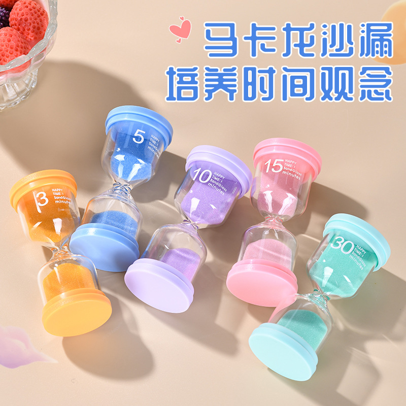 Picture of Macaron 5/10/15/30/60 minutes hourglass timer students learn exquisite ornaments creative gifts