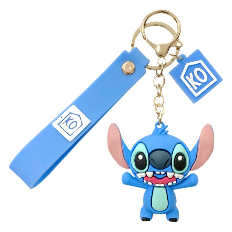 Cartoon Cute Stitch Keychain Creative Couple Bag Car Keychain Pendant Gift Small Commodity Wholesale