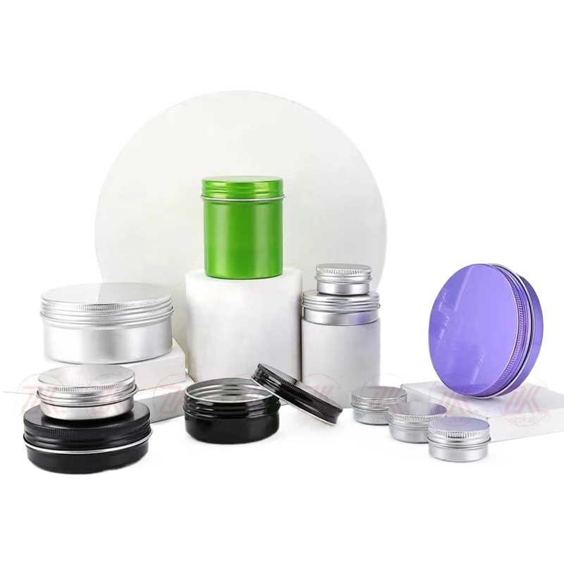 Aluminum Box Manufacturer 5Ml-500Ml Spot Multi-Specification Aluminum Box Round Threaded Aluminum Box Aluminum Can Cosmetic Packaging Box