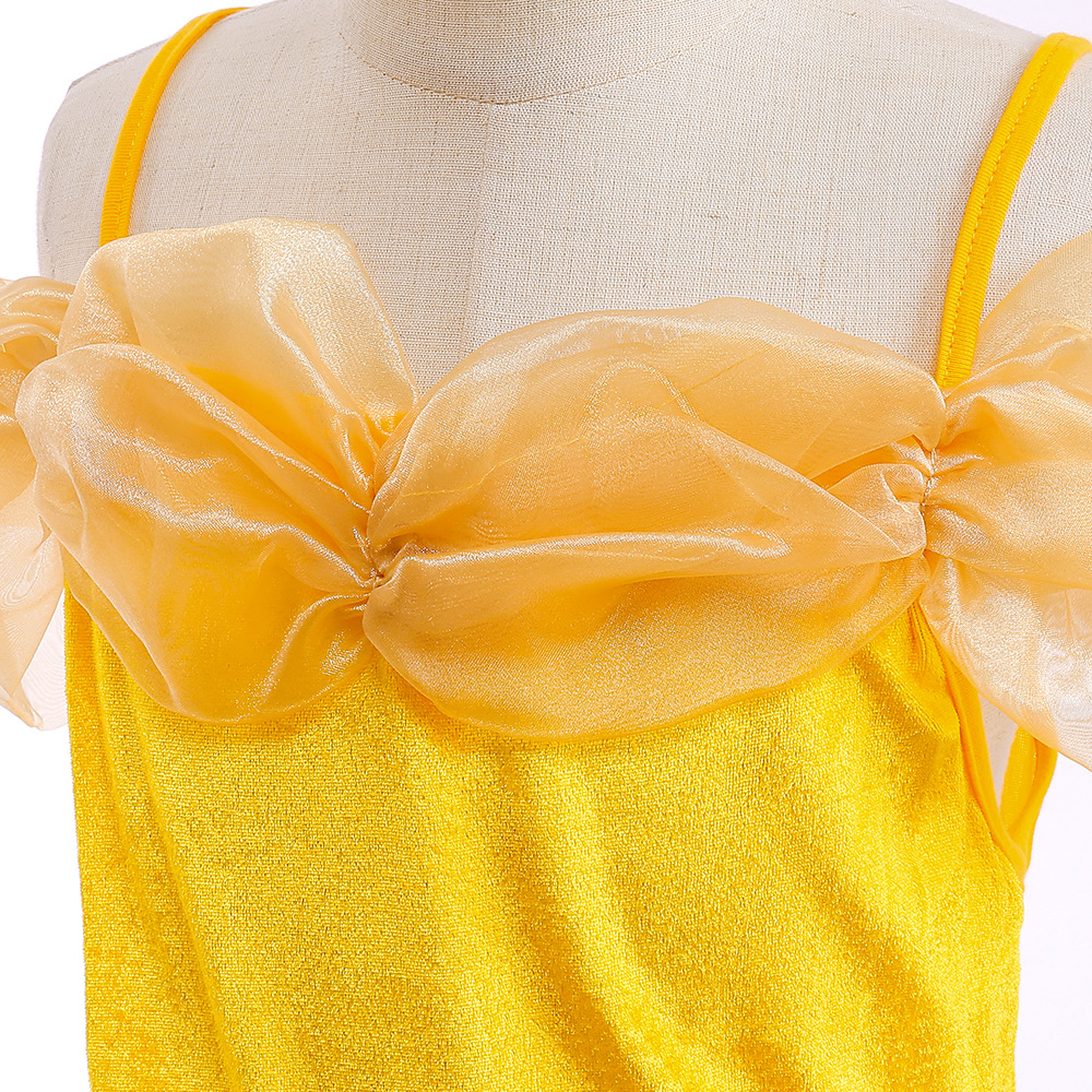 Picture of Belle Princess Beauty and the Beast Children's Dress Christmas Puff Dress Girls Bell Princess Costume dress