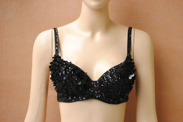 Picture of A variety of nightclub sexy sequined colored diamond rivet rhinestone bra shorts pole dance bar DS watch performance bra