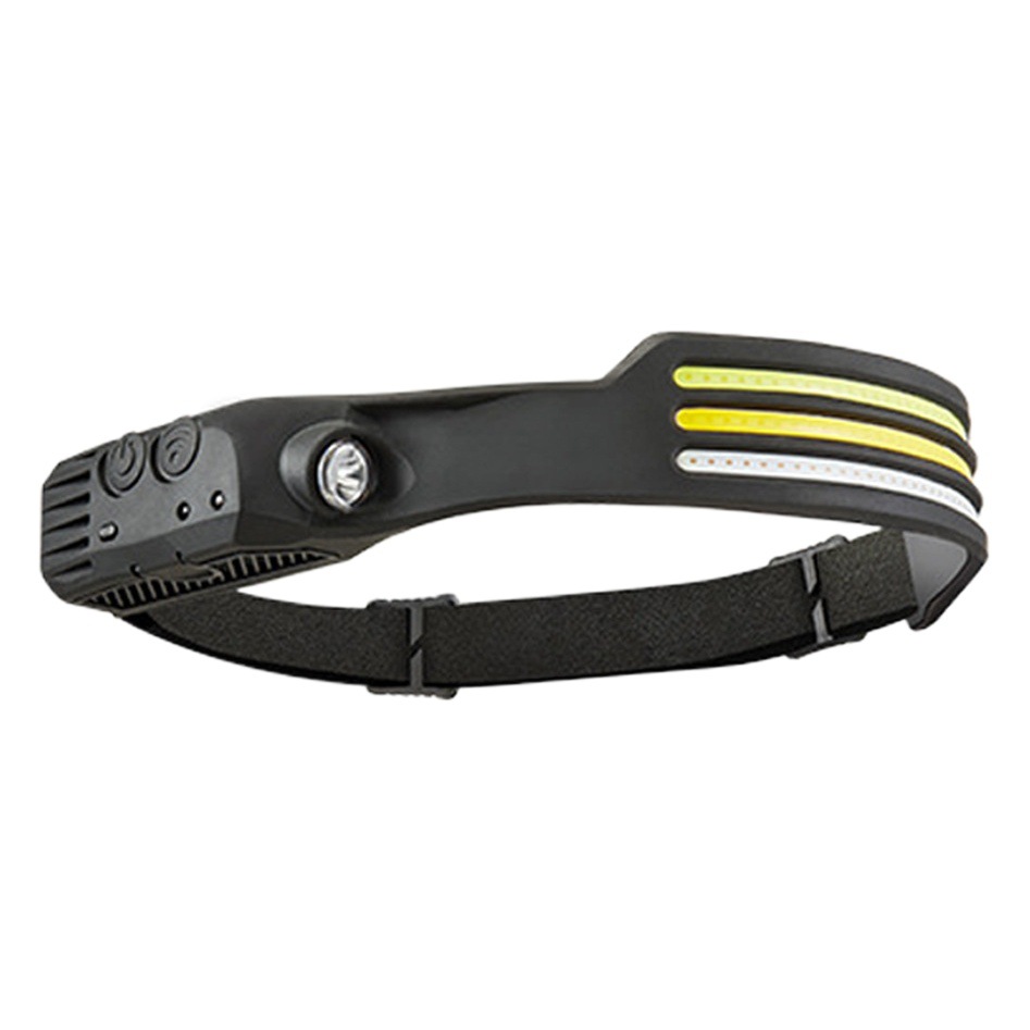 Cross-border new white light yellow light red light COB induction headlight LED outdoor running fishing multifunctional floodlight headlight