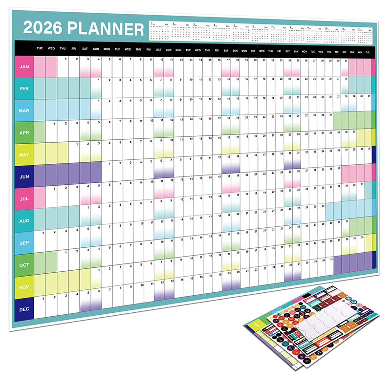 Picture of 2026 Full Year English Edition Desk Calendar Korean Version Desktop Wall Calendar Creative Simple Planner Amazon