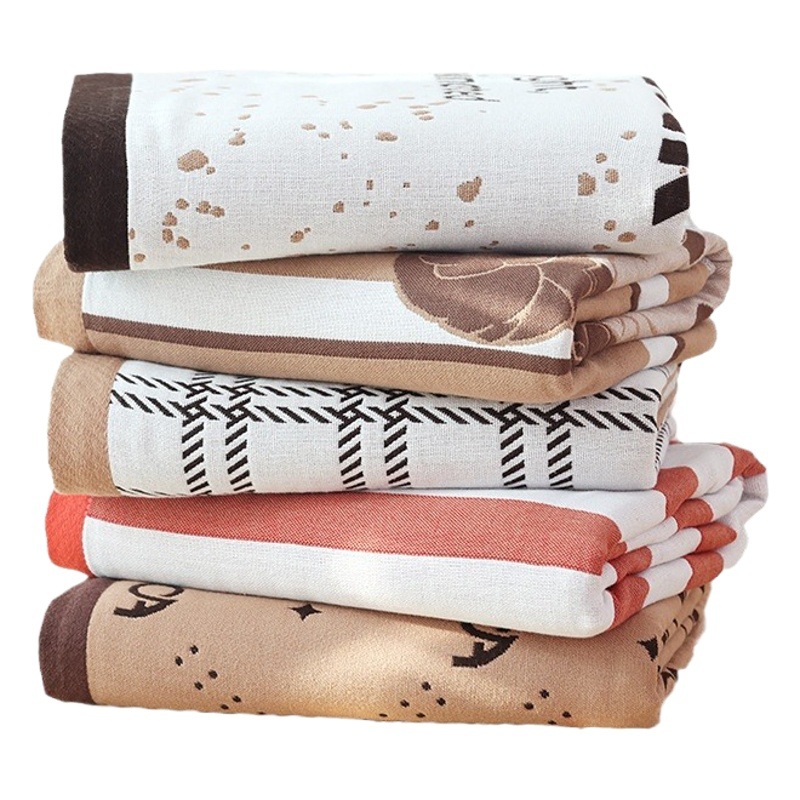 Picture of 2024 New 80X160cm Bath Towel Pure Cotton Gauze Unisex Household Absorbent Adult Cotton Large Bath Wrap Towel