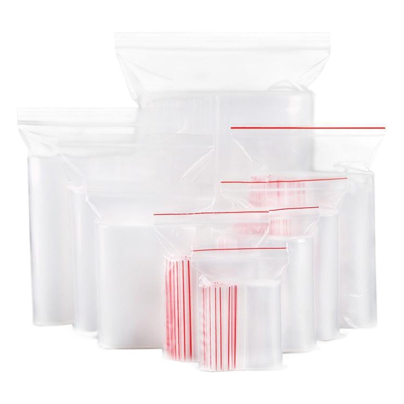 Factory wholesale thickened plastic food sealed bag transparent pe self-sealing bag plastic packaging bag sealed bag