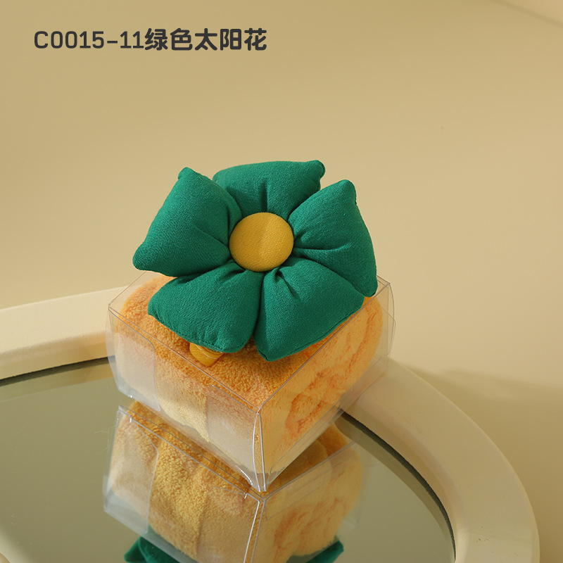 Picture of Hand gift towel creative towel cartoon animal children's square towel Tulip small towel gift box doll