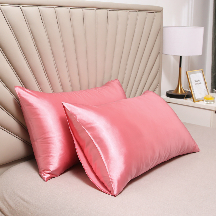 Picture of Factory Batch Cross-border AliExpress Silk Satin Ice Silk Satin pillowcase Single Imitation Silk pillowcase