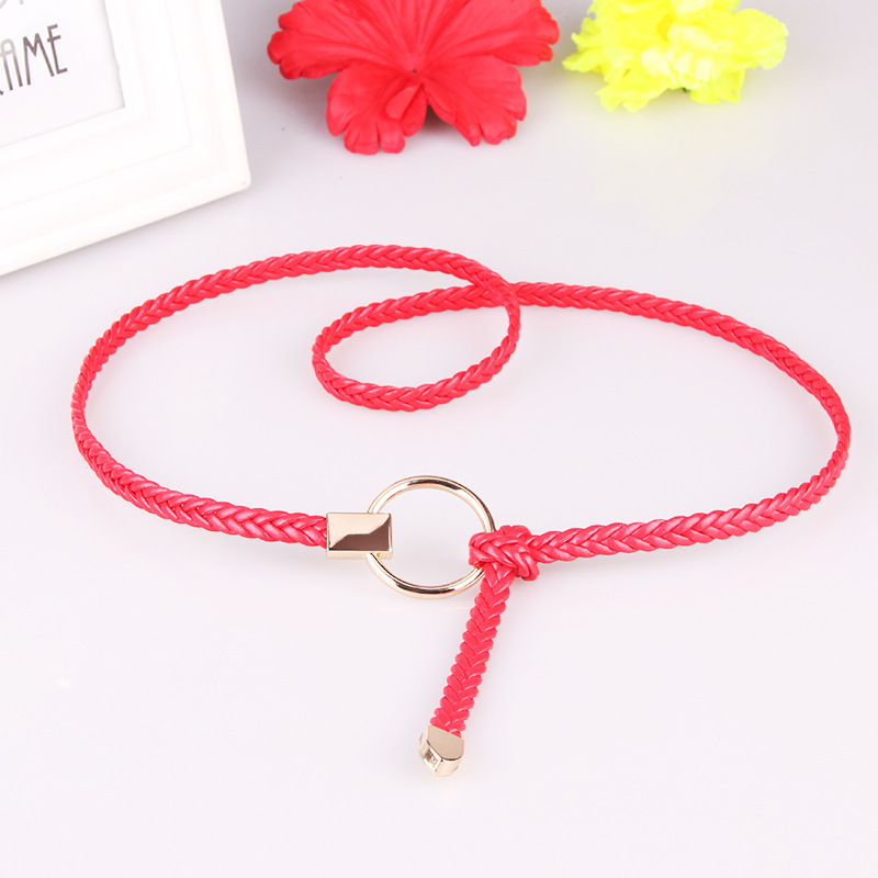 Picture of New ladies thin belt hand woven thin belt dress decoration Joker casual belt wholesale 617