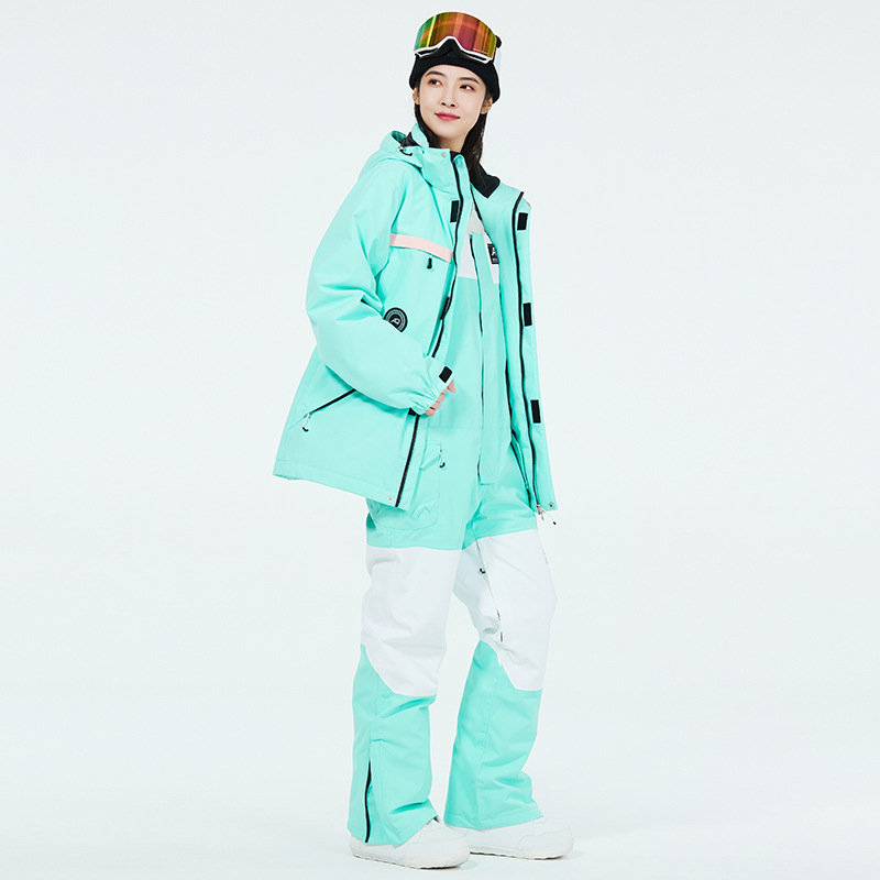 Picture of Women's Ski Suit Men's Winter Outdoor Windproof Waterproof Warm Thickened New Arrival Snowboard Double Ski Suit