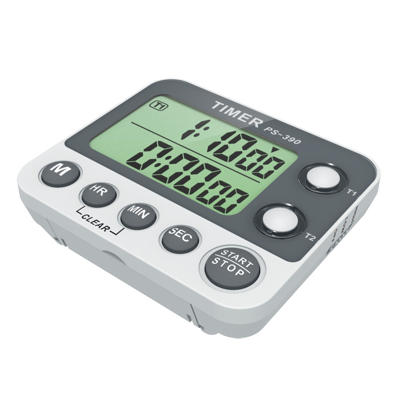 Picture of Day chasing Timer countdown Timer PS-390 flashing light two sets kitchen Timer