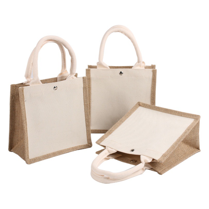 Canvas linen bag spot wholesale diy hand painted graffiti hand gift muji blank sub cotton hemp jute handbag